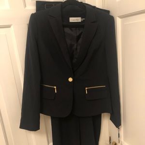 Calvin Klein navy two piece suit